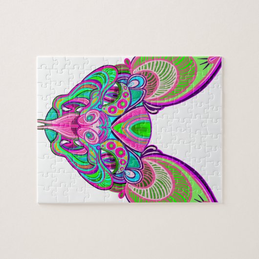 Psychedelische regenboog legpuzzel (Horizontaal)