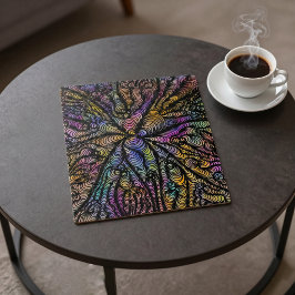 Psychedelische Regenboog Optische Illusie Golvende Legpuzzel