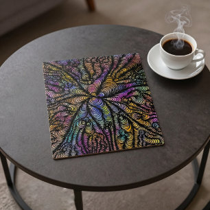 Psychedelische Regenboog Optische Illusie Golvende Legpuzzel