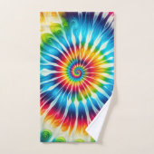 Psychedelische Regenboog Tie Dye Handdoek Set (Handdoek)