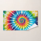 Psychedelische Regenboog Tie Dye Handdoek Set (Handdoek)