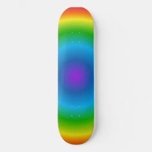 Psychedelische regenboog trip patroon Skateboard D