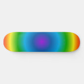 Psychedelische regenboog trip patroon Skateboard D (Horizontaal)