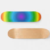 Psychedelische regenboog trip patroon Skateboard D (Horizontaal)