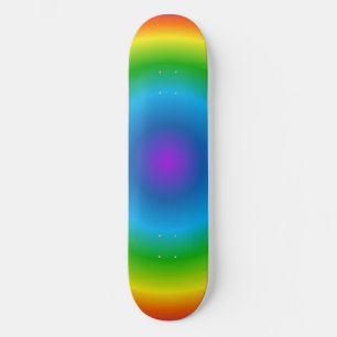 Psychedelische regenboog trip patroon Skateboard D