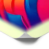 Psychedelische Regenboog Vortex Poster (Hoek)