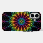 Psychedelische regenboogspectrum fractale wervelvo Case-Mate iPhone case (Achterkant (horizontaal))