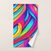 psychedelische regenboogvortex bad handdoek (Handdoek)