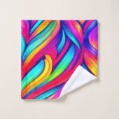 psychedelische regenboogvortex bad handdoek (Wasdoekje)
