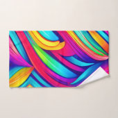 psychedelische regenboogvortex bad handdoek (Handdoek)