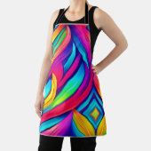 psychedelische regenboogvortex schort (Insitu)