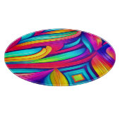 psychedelische regenboogvortex snijplank (Hoek)