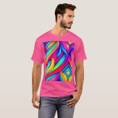 psychedelische regenboogvortex t-shirt (Voorkant volledig)