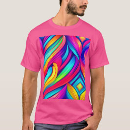 psychedelische regenboogvortex t-shirt