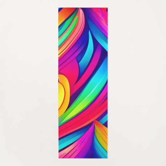 psychedelische regenboogvortex yogamat (Voorkant)