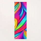 psychedelische regenboogvortex yogamat (Achterkant)