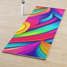 psychedelische regenboogvortex yogamat