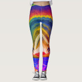 Psychedelische Reis Leggings: Hippie Vibes & Regga Leggings (Voorkant)