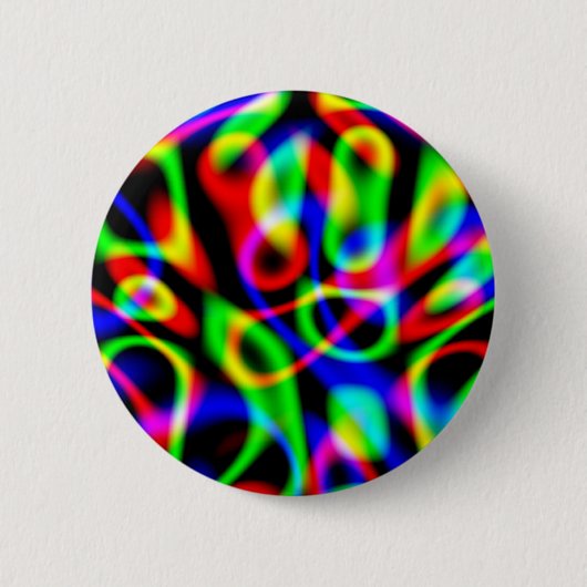 Psychedelische Reis Snaar Donker Ronde Button 5,7 Cm (Voorkant)
