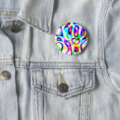 Psychedelische Reis Snaar Ronde Button 5,7 Cm (In situ)