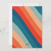 Psychedelische Retro Groovy Wave Foto's Kerstmis Feestdagenkaart (Achterkant)