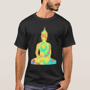 Psychedelische Retro Hippie Buddha Dharma T-shirt