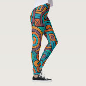 Psychedelische Retro Leggings (Rechts)