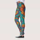 Psychedelische Retro Leggings (Links)