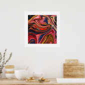 Psychedelische retro poster (Keuken)