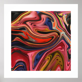 Psychedelische retro poster