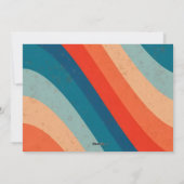 Psychedelische Retro Wave Drie Foto's van Kerstmis Feestdagenkaart (Achterkant)