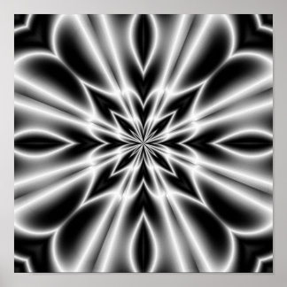 Psychedelische Röntgenbloem Poster