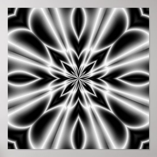 Psychedelische Röntgenbloem Poster (Voorkant)