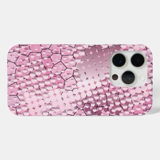 Psychedelische Roze met een Splatter van Roze Stip Case-Mate iPhone Case (Achterkant (horizontaal))