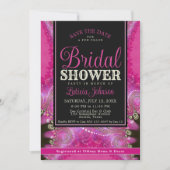 Psychedelische Roze Werveling Fractale Kant Vrijge Kaart (Voorkant)