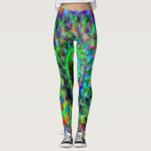 Psychedelische ruimteschip...... leggings (Voorkant)