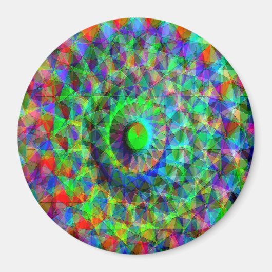 Psychedelische ruimteschip..... magneet (Voorkant)