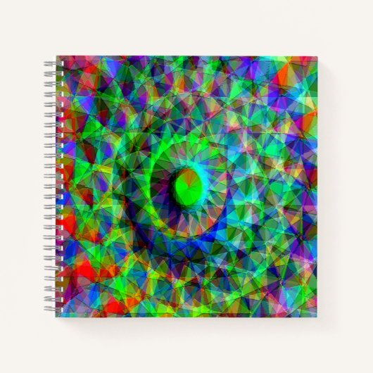 Psychedelische ruimteschip.... notitieboek (Voorkant)