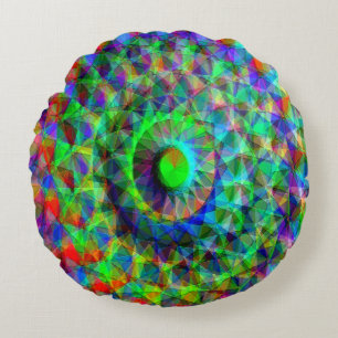 Psychedelische ruimteschip.... rond kussen