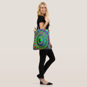 Psychedelische ruimteschip.... tote bag (Op model)