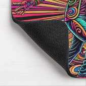 Psychedelische Salsa Tango Danskunst Muismat (Hoek)