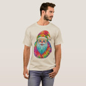 Psychedelische Santa Streetwear T-shirt (Voorkant volledig)