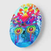 Psychedelische Schedel Grote Klok (Hoek)