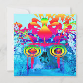 Psychedelische Schedel Kaart (Voorkant)