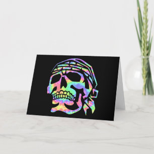 Psychedelische schedel Psycho Skull Kaart