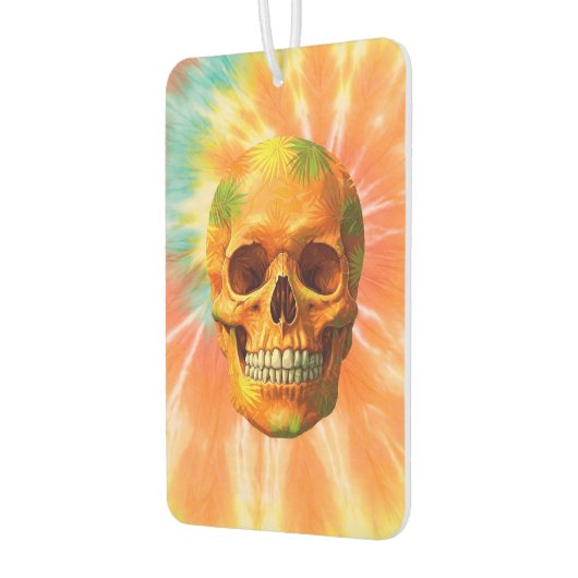 psychedelische schedel Stropdas-kleurstof luchtver Luchtverfrisser (Links)