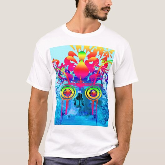 Psychedelische Schedel T-shirt (Voorkant)