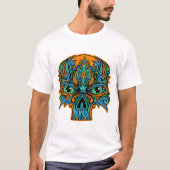 psychedelische schedel t-shirt (Voorkant)