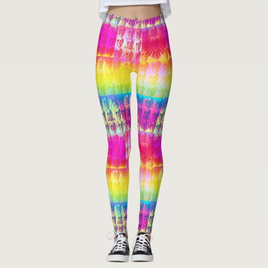 Psychedelische schedellegging leggings (Voorkant)