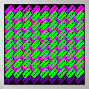 Psychedelische scheermesjes poster